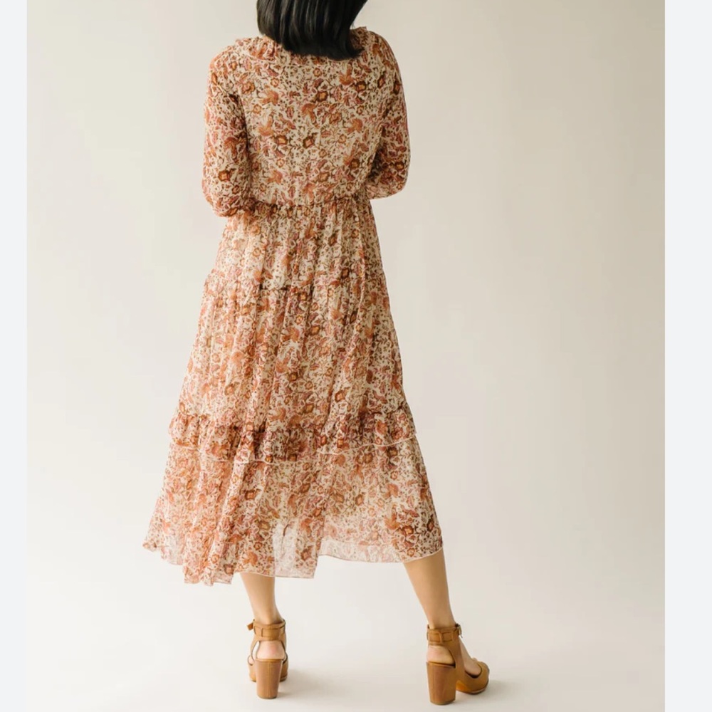Piper & Scoot The Halpert Tiered Midi Dress - Picture 2 of 15